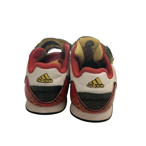 Adidas wgp Cars Lightning McQueen Kids size 5 White Red Black sneakers shoes - Picture 3 of 7